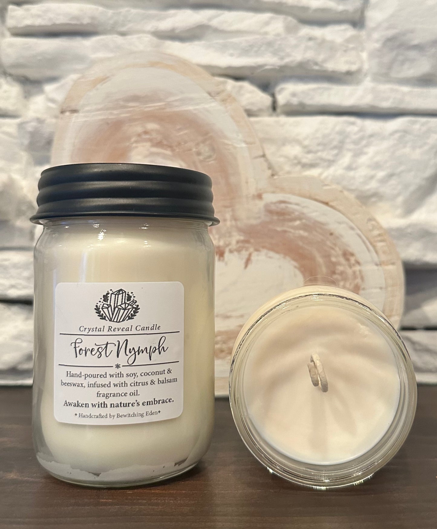 Forest Nymph Crystal Reveal Candle - Citrus & Balsam