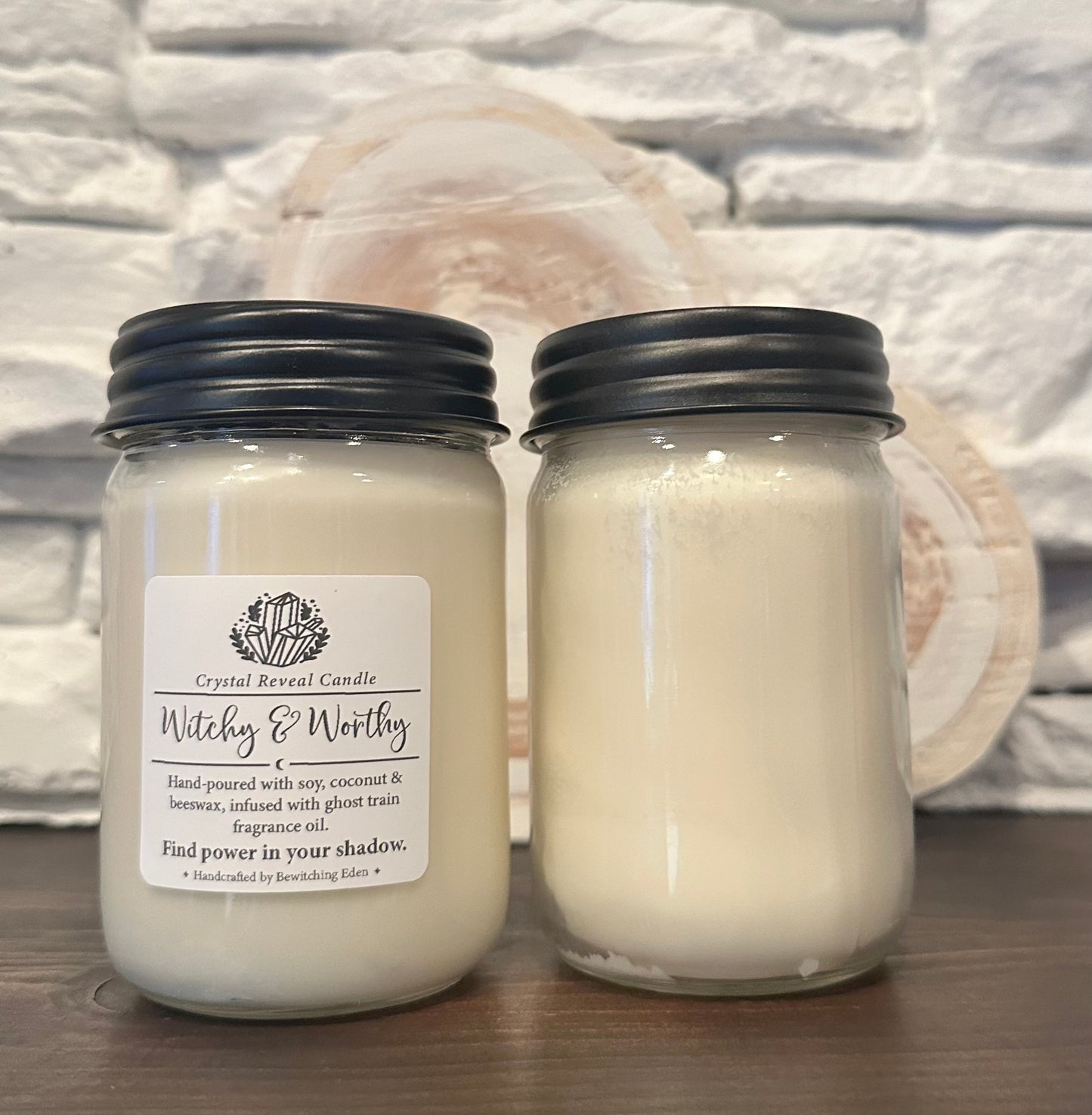 Witchy & Worthy Crystal Reveal Candle - Ghost Train