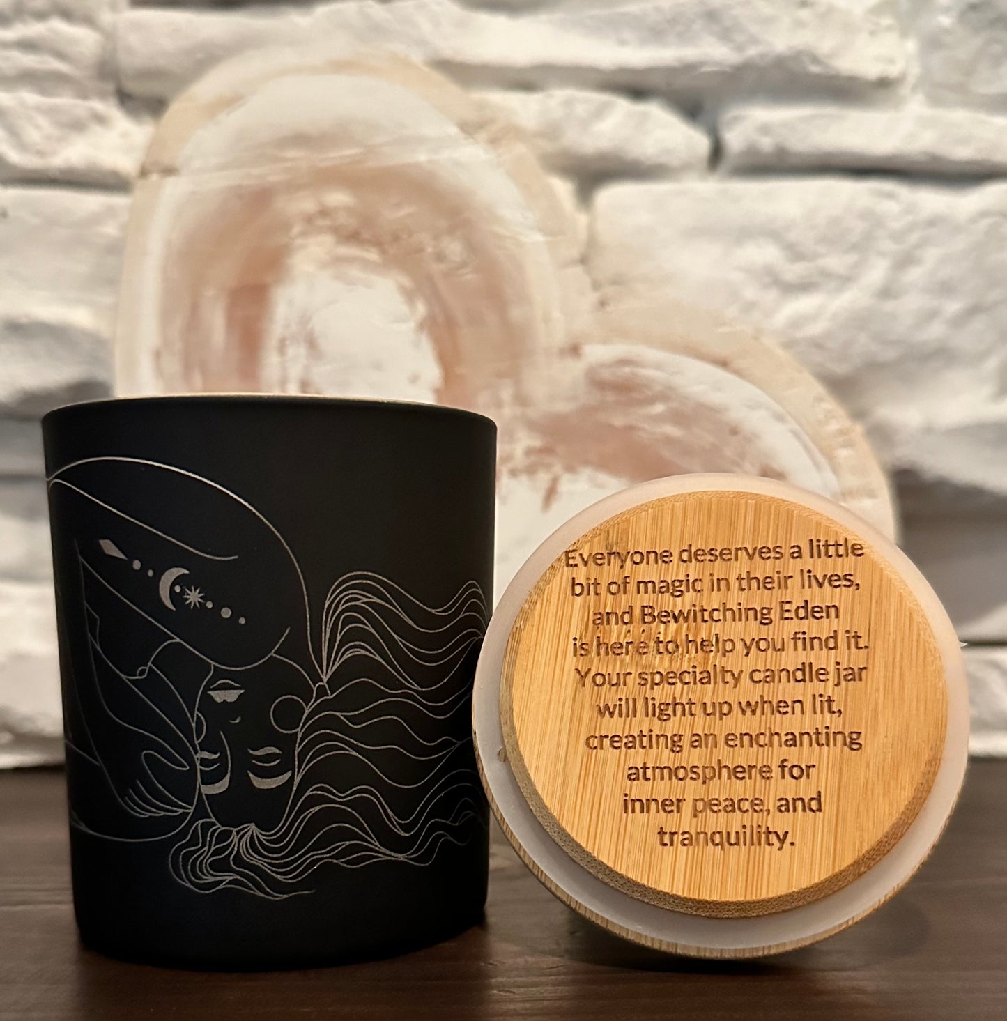Luminous Muse Laser Engraved Candle - Magic & Myrrh