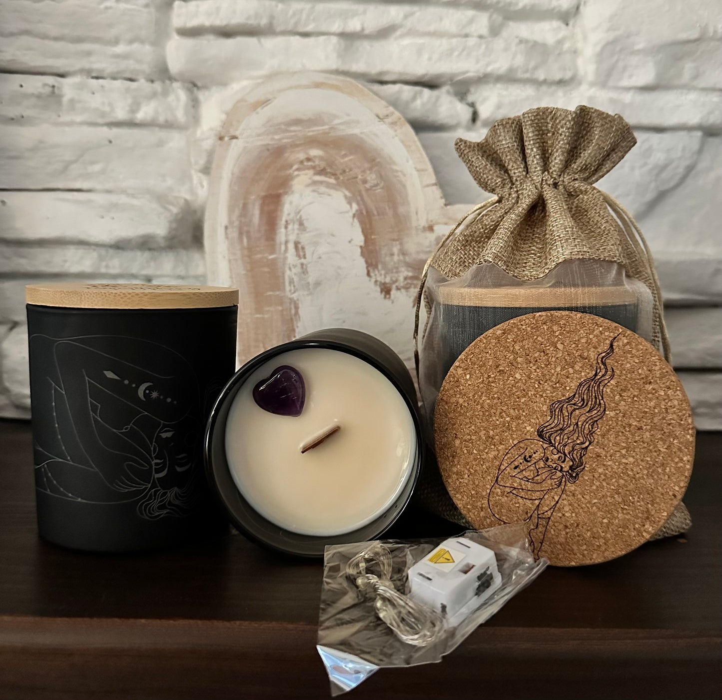 Candle Coaster & Fairy Lights Add On Jo