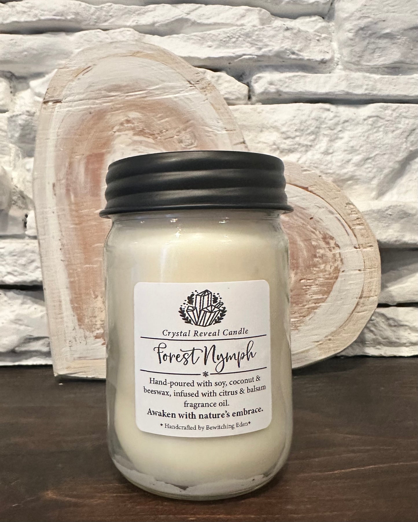 Forest Nymph Crystal Reveal Candle - Citrus & Balsam