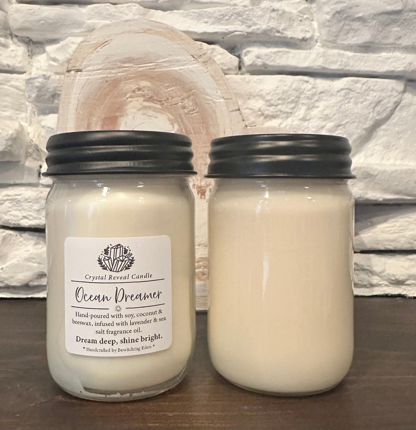 Ocean Dreamer Crystal Reveal Candle - Lavender & Sea Salt