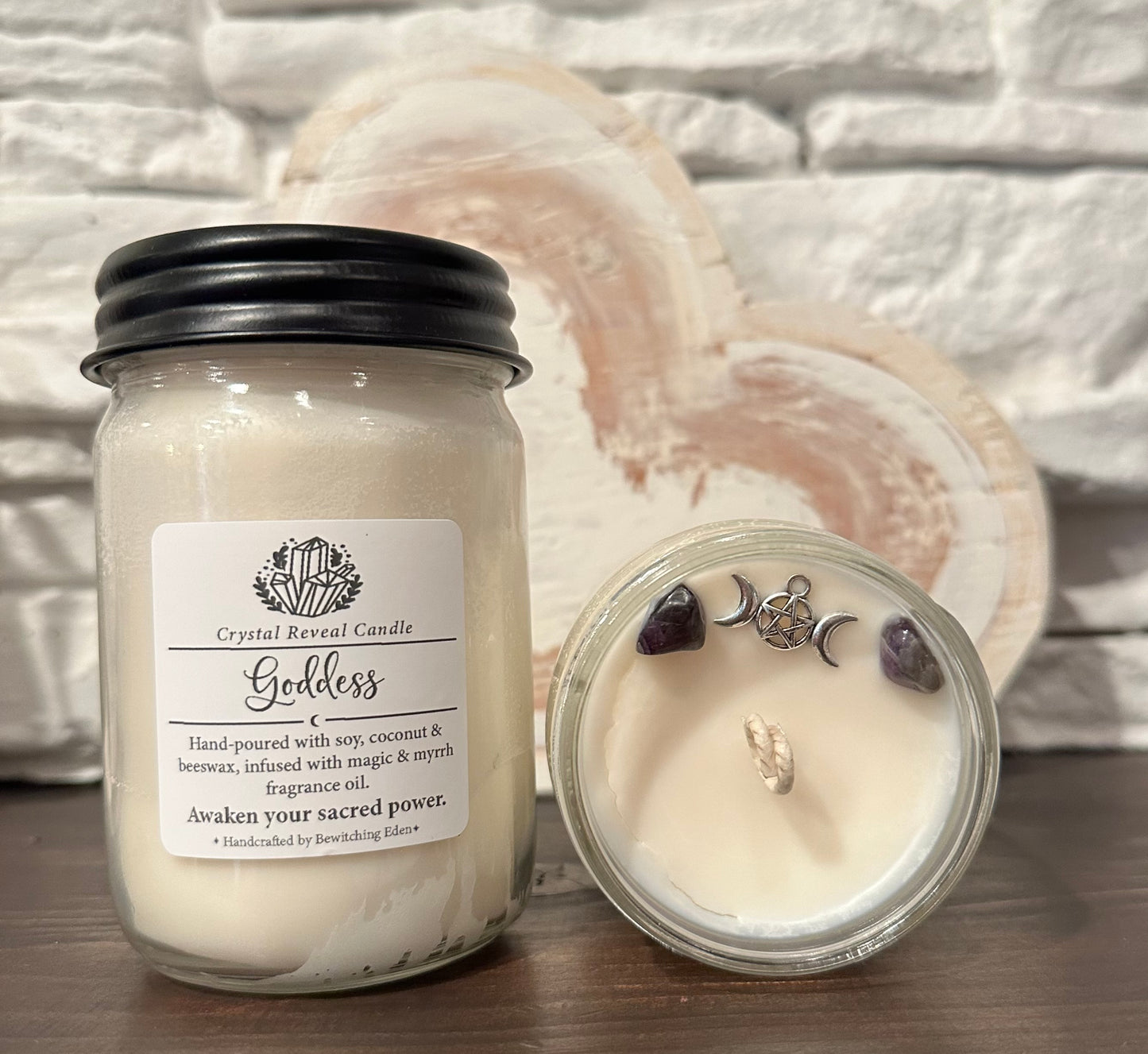 Goddess Crystal Reveal Candle - Magic & Myrrh