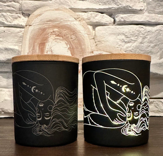 Luminous Muse Laser Engraved Candle - Magic & Myrrh