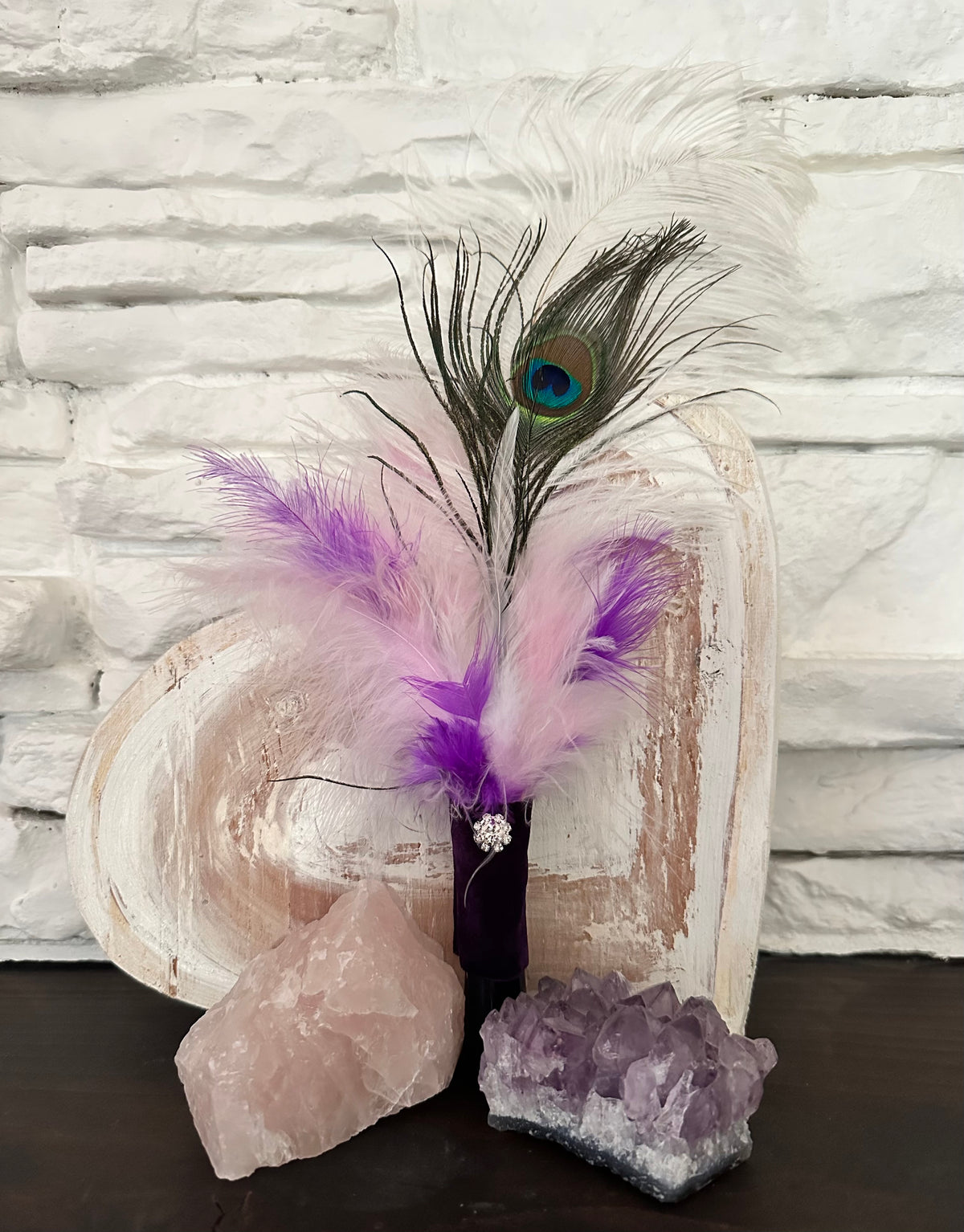 Silver Sheen Obsidian Smudging Wand