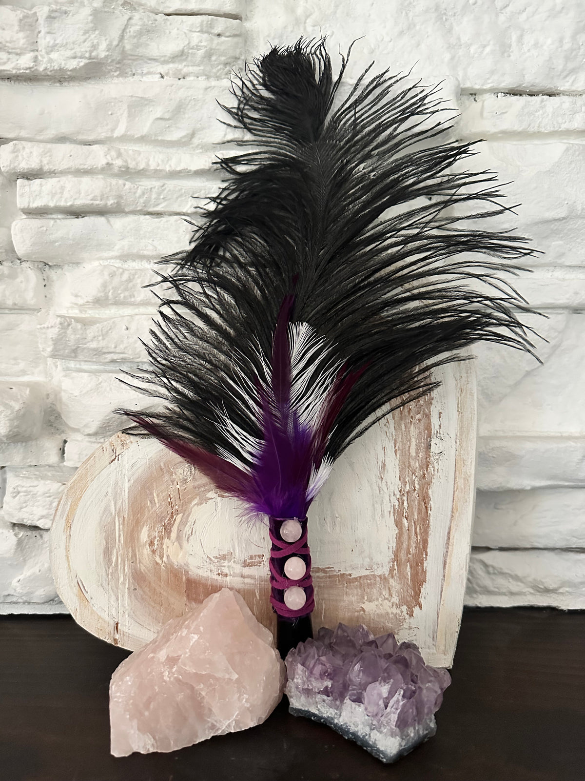 Silver Sheen Obsidian Smudging Wand