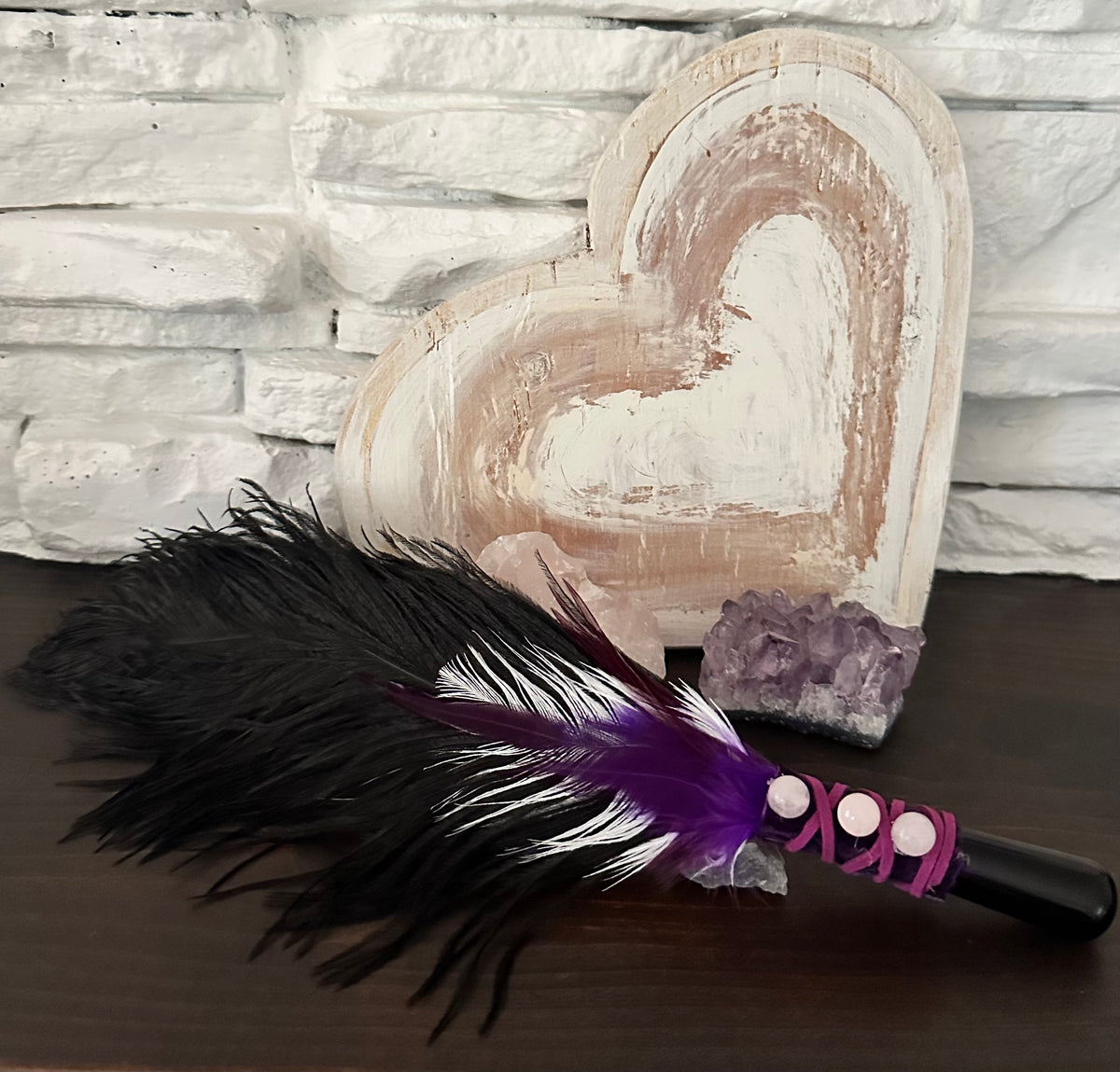 Silver Sheen Obsidian Smudging Wand