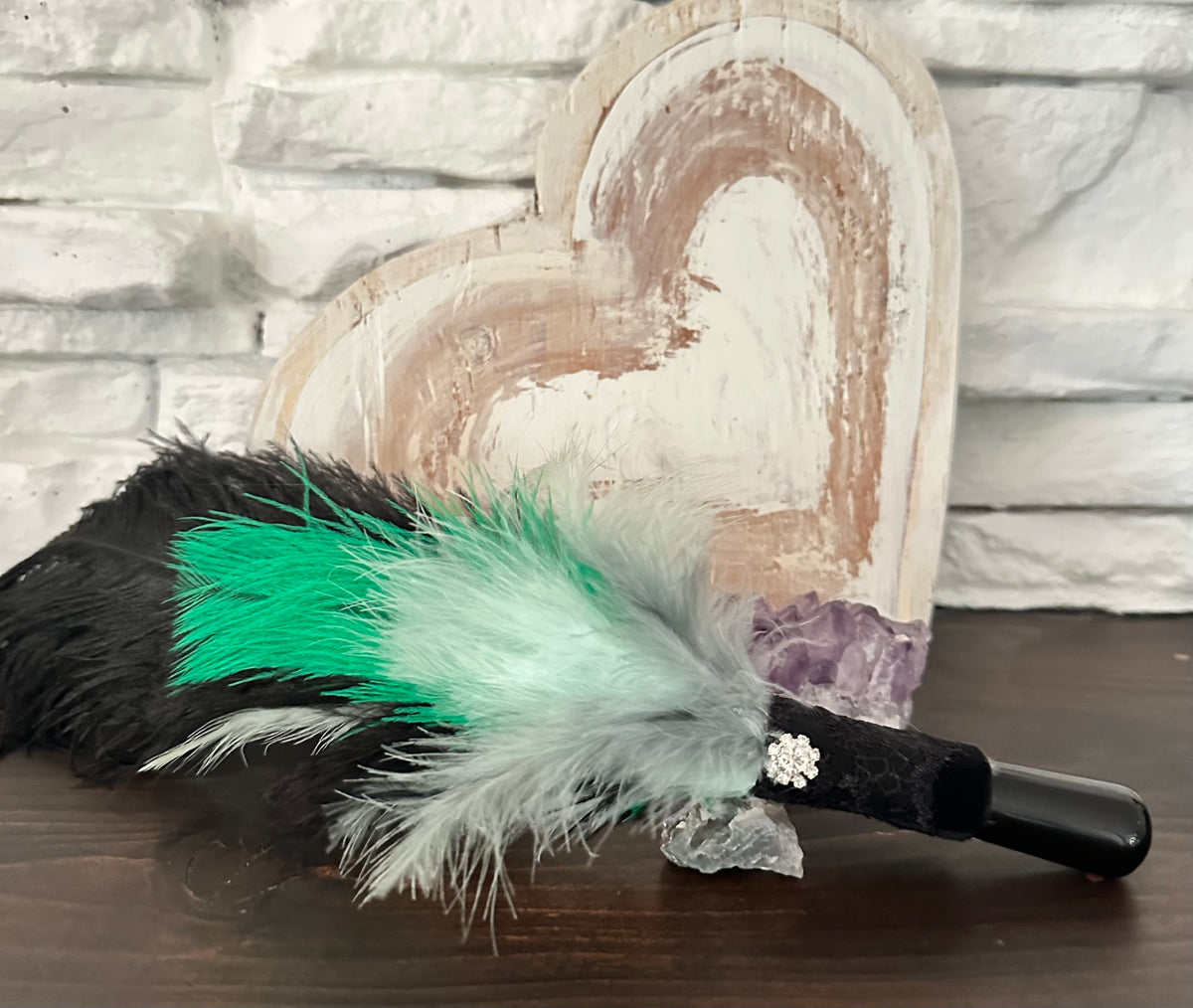 Silver Sheen Obsidian Smudging Wand