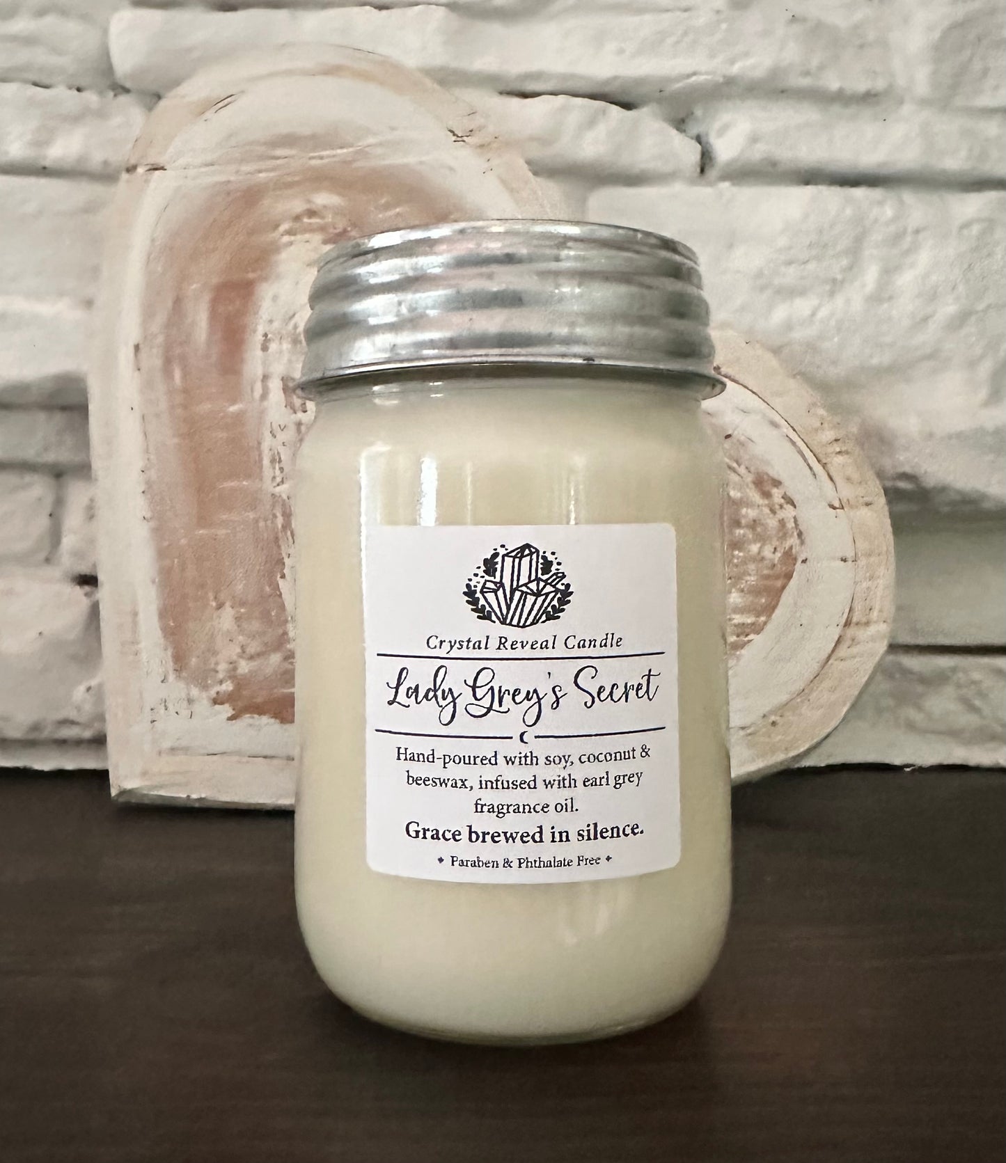 Lady Grey's Secret Crystal Reveal Candle - Earl Grey