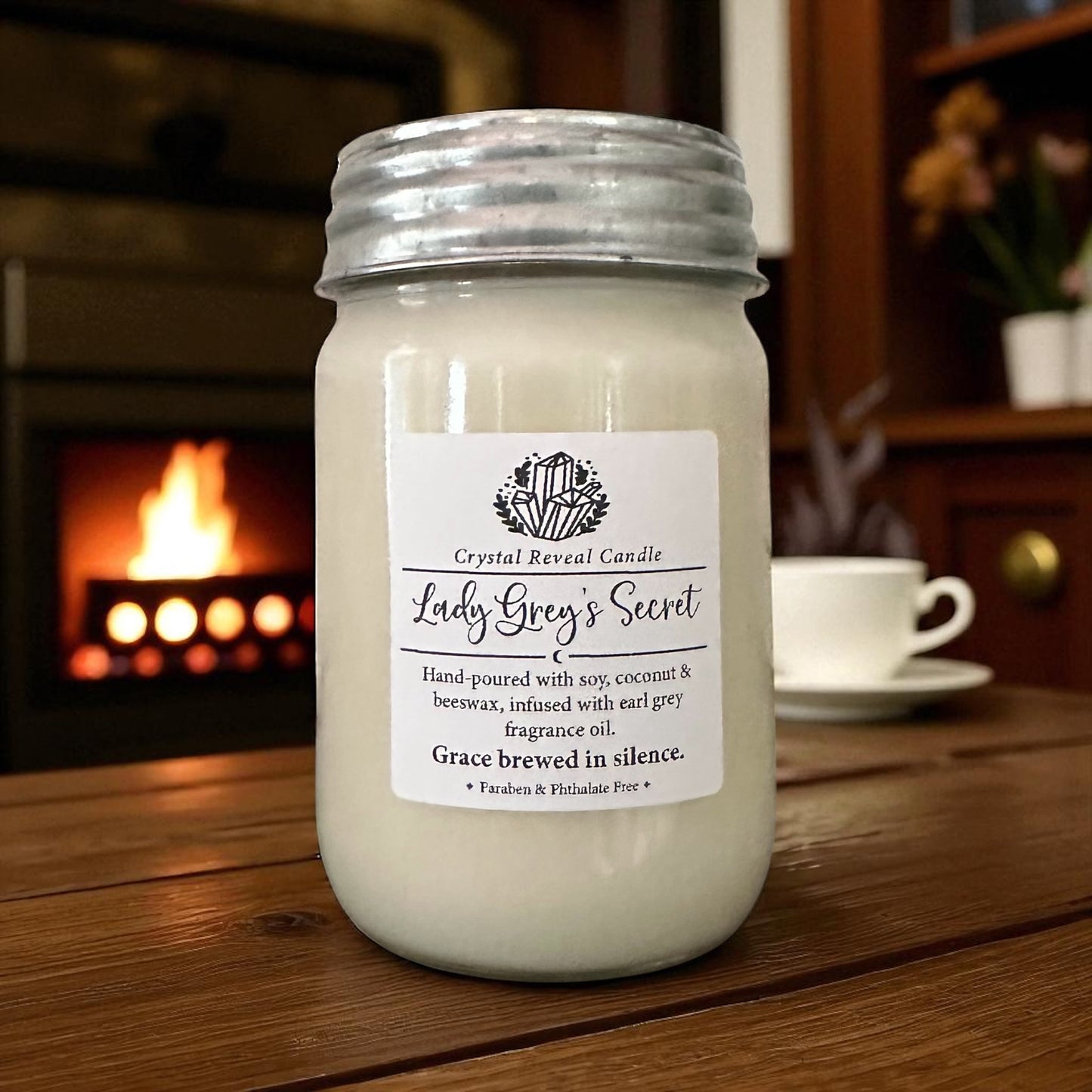 Lady Grey's Secret Crystal Reveal Candle - Earl Grey